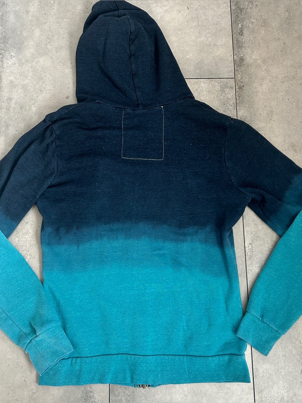 Aviator Nation essential zip hoodie blue ombre smile M - Picture 5 of 8